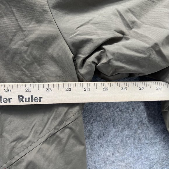 LL bean Jacket Men Large Green Sweater Outdoors Polyester Full Zip Parka Nylon - Picture 6 of 14